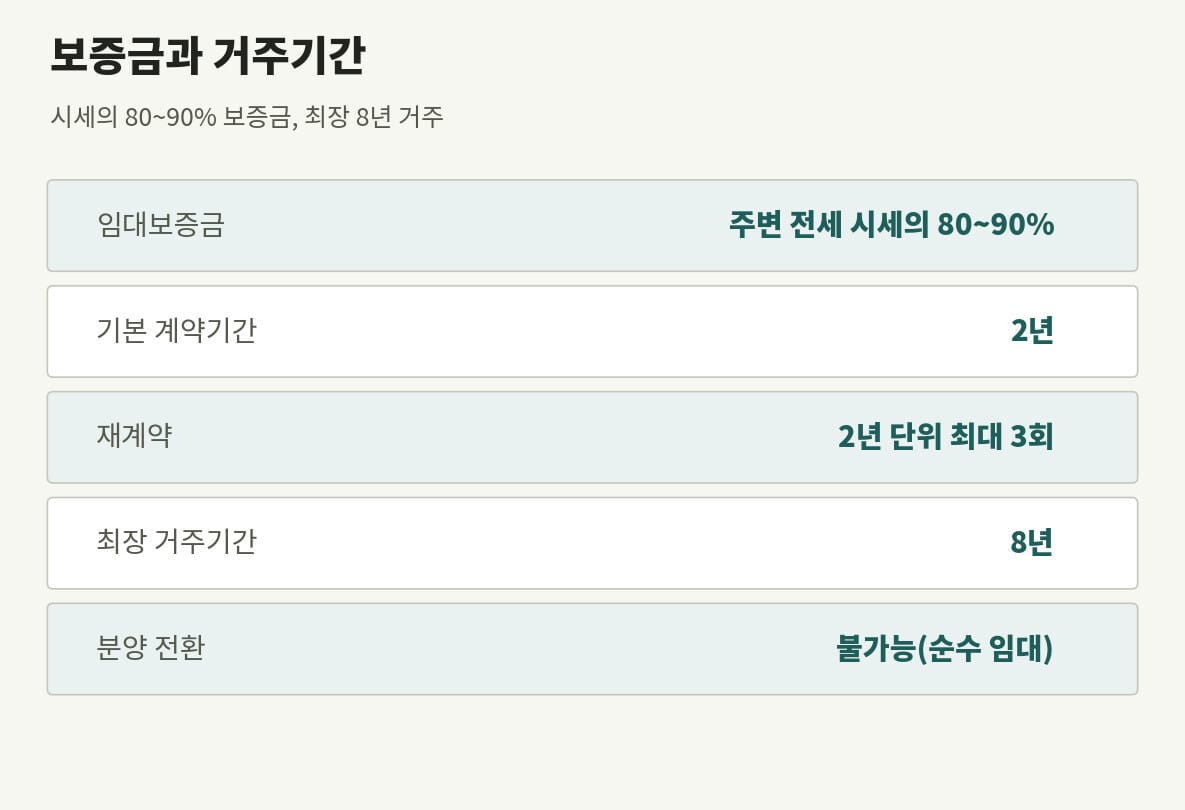 든든전세주택 신청자격 보증금과 거주기간 요약
